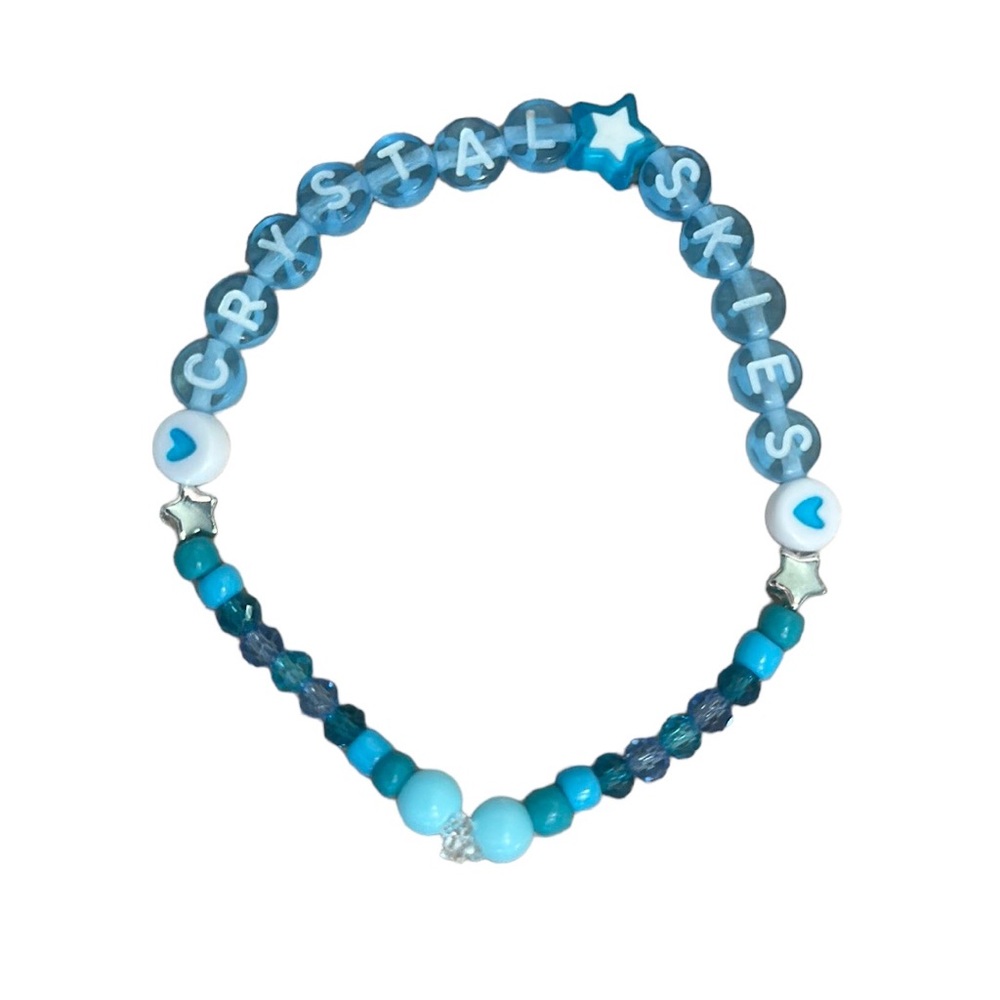Taylor Swift Handmade Friendship Beaded Bracelet
“Crystal Skies”